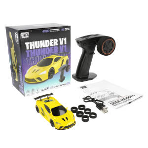 Mini Racer Thunder V1 Yellow 1/40