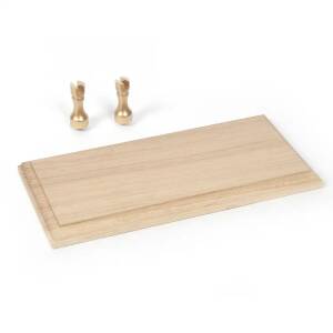 Base plate oak 250x120mm + 2 supports