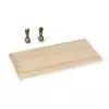 Base plate oak 250x120mm + 2 supports