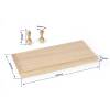 Base plate oak 250x120mm + 2 supports