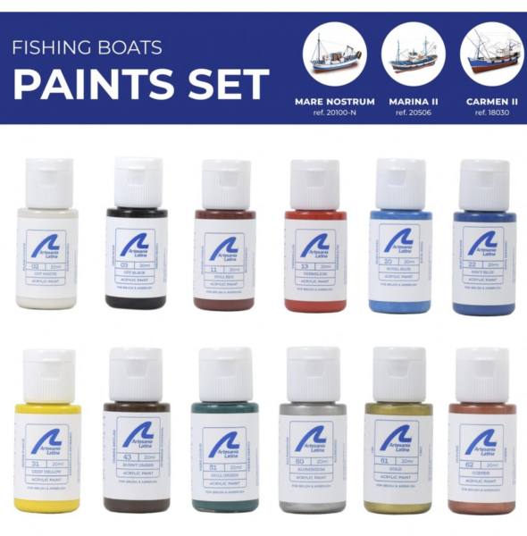 Color Set for Fishing Boats