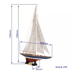 Endeavour Yacht Ship Model - 1934 America’s Cup