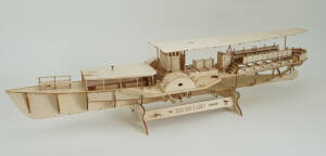 S/S Hjejlen RC Model Steamer Kit 1:33