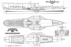 S/S Hjejlen RC Model Steamer Kit 1:33