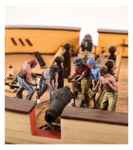 Metal Figurines Gunners 1:48 for ship models