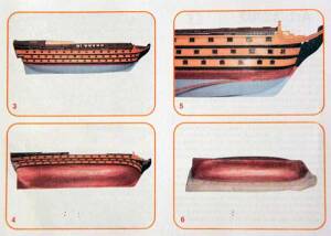 Copper fuselage panelling 3x8mm M 1:200