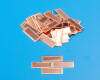 Copper fuselage panelling 6x17mm M 1:72