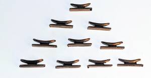Brushed metal cleat 12mm