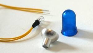 Blue Rotaiting Light