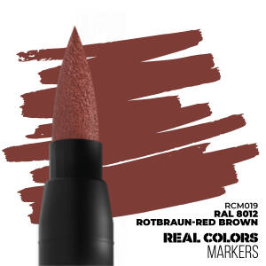 Acrylic touch-up pen - red brown RAL 8012