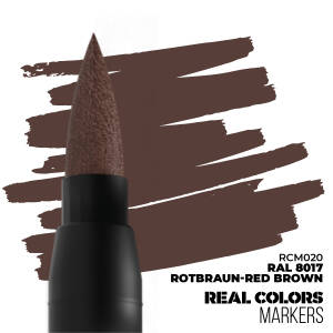 Acrylic touch-up pen - red brown RAL 8017