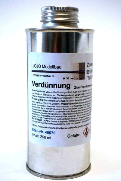 Verdünnung für Clou-Bootslack