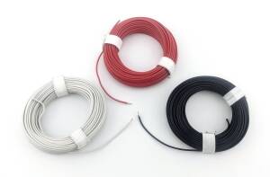 24-strand wire, 0.01 mm, 10 m, WHITE