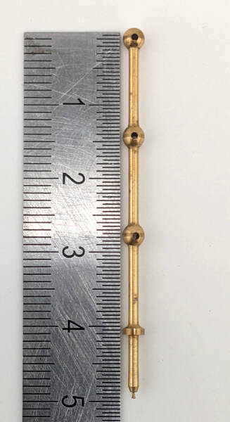 Relingstütze 40 mm mit 3 Durchzügen
