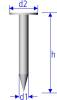 Brass Pin Round Head 0.8x10mm