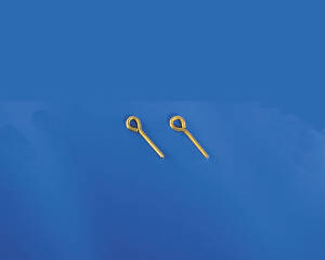 Eyebolts 3x12mm brass (10 pcs.)