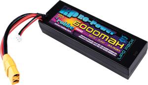 Ro-Power Car LiPo Akku 6000 mAh 7,4 V 50C Hardcase mit XT-90 und T-Stecker Adapter