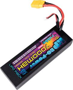 Ro-Power Car LiPo Battery 7000 mAh 7.4 V 50C Hardcase with XT-90 and T-connector adapter
