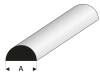 ASA Halbrundstab 2,5x1000 mm