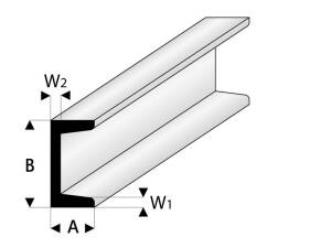 ASA U-Profil 5x10x330 mm (5)