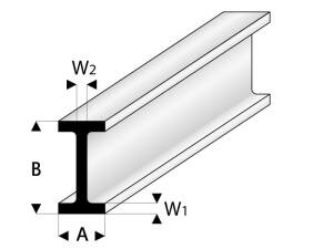 ASA Doppel-T-Profil 7x14x1000 mm