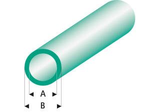 ASA Rohr transparent grün 5x6x330 mm (5)