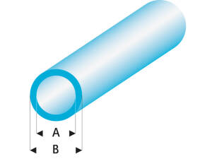 ASA Rohr transparent blau 5x6x330 mm (5)