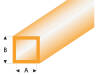 ASA Quadrat Rohr transparent orange 4x5x330 mm (5)