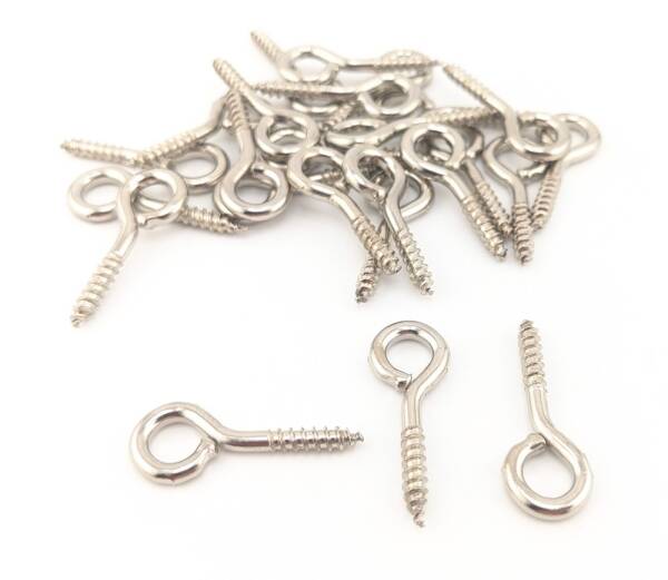 Brass Screw Eyes 28mm