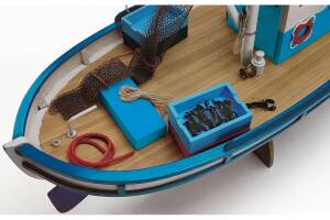 Fischerboot Monterey Baukasten 1:20 Holz