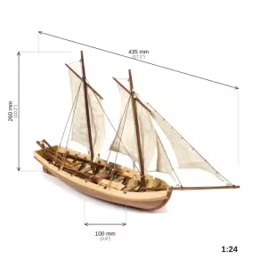 HMS Bounty Beiboot 1:24