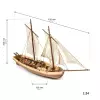 HMS Bounty Beiboot 1:24