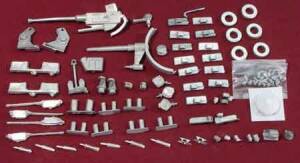 Deck Metall Fittings zu USS Crocket