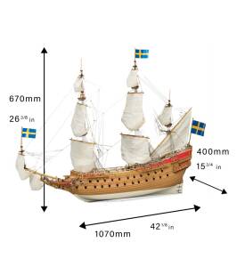 Warship Wasa 1:65 Wooden Model Ship Kit
