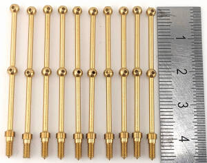 Brass stanchion 40 mm 2 holes