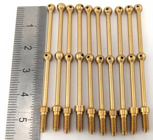Brass stanchion 48 mm 2 holes