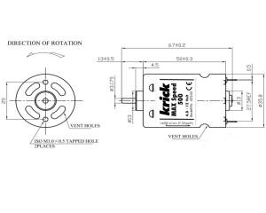 Max Speed 500 7.2V Brushed Motor