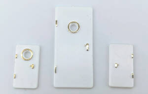 Door white 19x10mm right