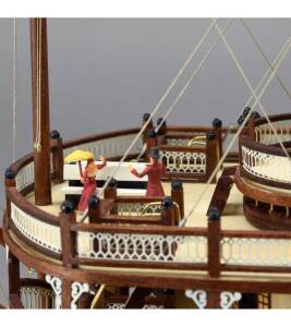 Dampfschiff King of Mississippi Modellschiff Baukasten 1:80 Holz