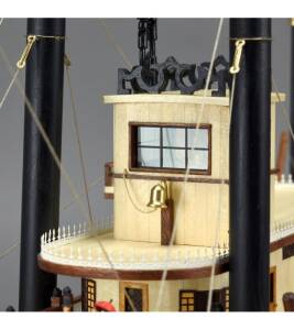 Dampfschiff King of Mississippi Modellschiff Baukasten 1:80 Holz