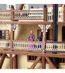Dampfschiff King of Mississippi Modellschiff Baukasten 1:80 Holz