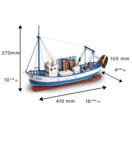 Schleppnetzfischer Mare Nostrum Schiffsmodell Bausatz 1:35
