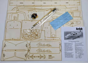 Müritz Cabin Boat RC Ship Kit Wood