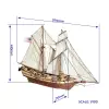 Schoner Albatros Schiffsmodell Bausatz 1:100