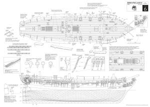 H.M.S. Pegasus Ship Model Kit M1:64