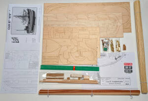 German Trawler Cux 87 RC Ship Model Kit