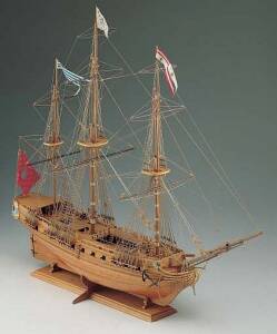 French Frigate La Sirene Ship Model Kit 1:75